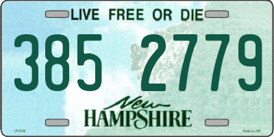 NH license plate 3852779