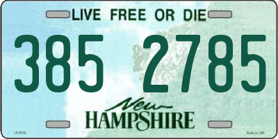 NH license plate 3852785