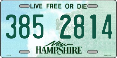 NH license plate 3852814