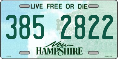 NH license plate 3852822