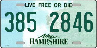 NH license plate 3852846