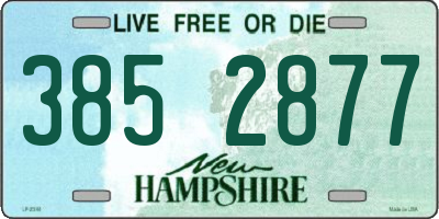 NH license plate 3852877