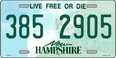 NH license plate 3852905