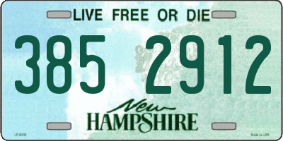 NH license plate 3852912