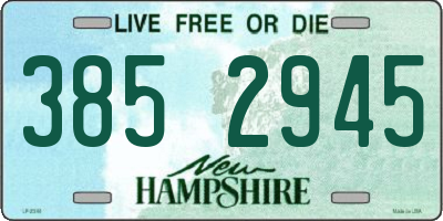 NH license plate 3852945