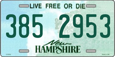 NH license plate 3852953