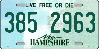 NH license plate 3852963