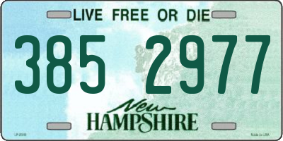 NH license plate 3852977