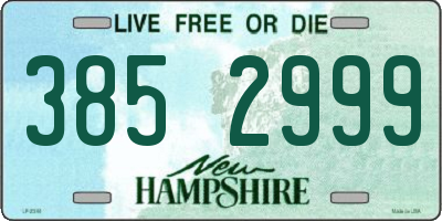 NH license plate 3852999