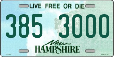 NH license plate 3853000