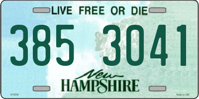 NH license plate 3853041