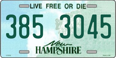 NH license plate 3853045