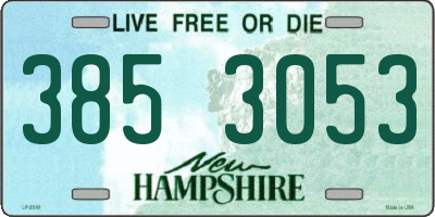 NH license plate 3853053