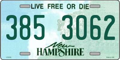 NH license plate 3853062