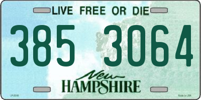 NH license plate 3853064