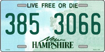 NH license plate 3853066