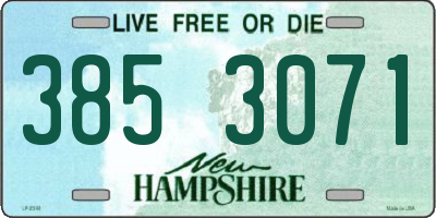 NH license plate 3853071