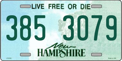 NH license plate 3853079