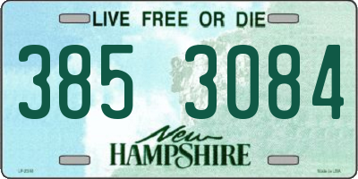 NH license plate 3853084