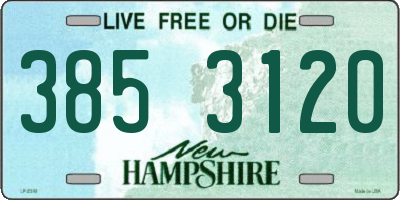 NH license plate 3853120