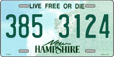 NH license plate 3853124