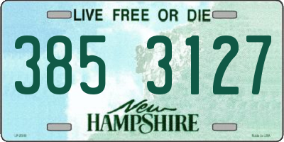 NH license plate 3853127