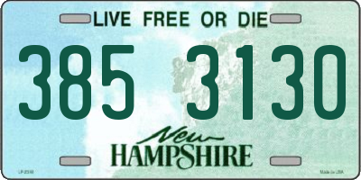 NH license plate 3853130