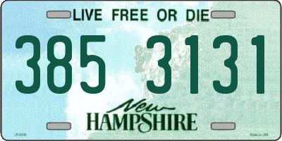 NH license plate 3853131