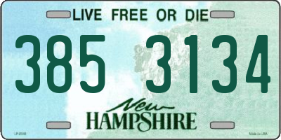 NH license plate 3853134