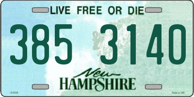 NH license plate 3853140