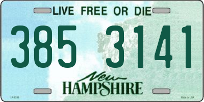 NH license plate 3853141