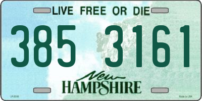 NH license plate 3853161