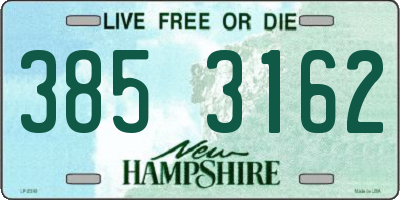 NH license plate 3853162