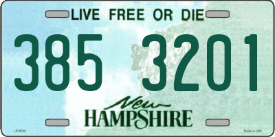 NH license plate 3853201