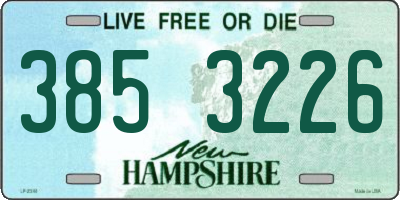 NH license plate 3853226