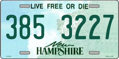 NH license plate 3853227