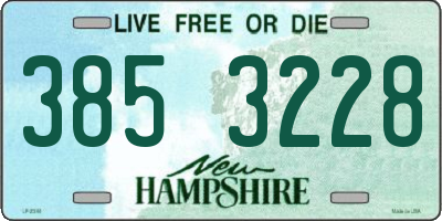 NH license plate 3853228