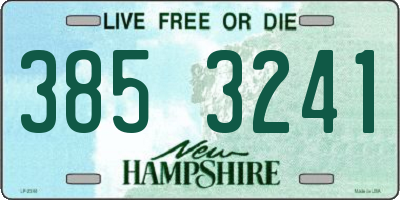 NH license plate 3853241