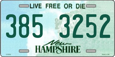 NH license plate 3853252
