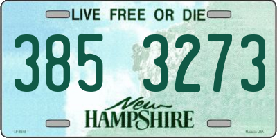 NH license plate 3853273