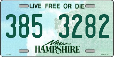 NH license plate 3853282