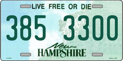 NH license plate 3853300