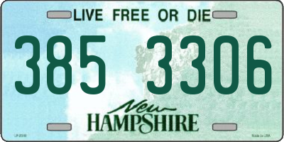 NH license plate 3853306