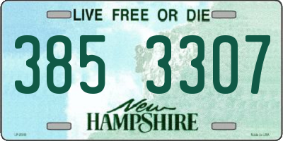 NH license plate 3853307