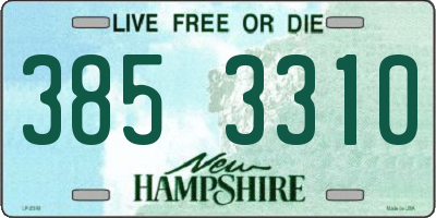 NH license plate 3853310