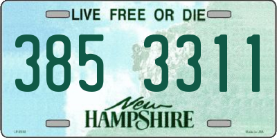 NH license plate 3853311
