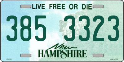 NH license plate 3853323