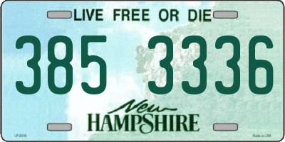NH license plate 3853336