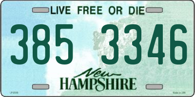 NH license plate 3853346