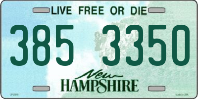 NH license plate 3853350